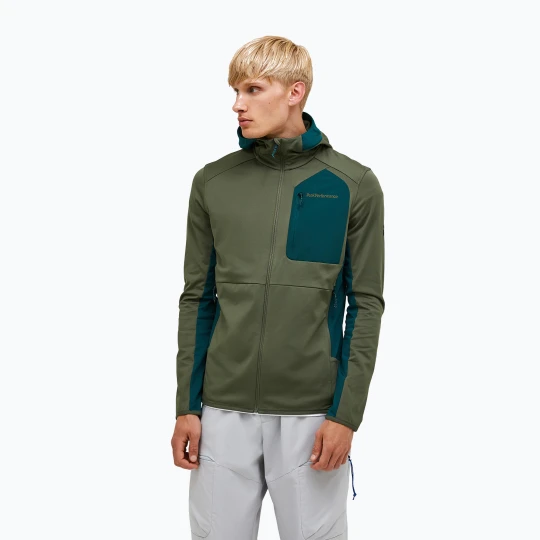 Zdjęcie produktu Bluza męska Peak Performance Utility Light Zip pine needle / ponderosa pine Zielony