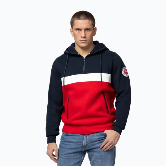 Zdjęcie produktu Bluza męska Pitbull Gibson Hooded dark navy/red