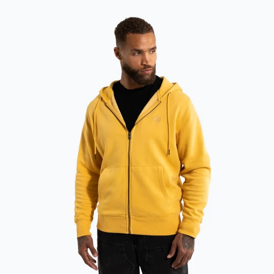 Zdjęcie produktu Bluza męska Pitbull Lancaster 2 Hooded Zip Sweatshirt washed yellow