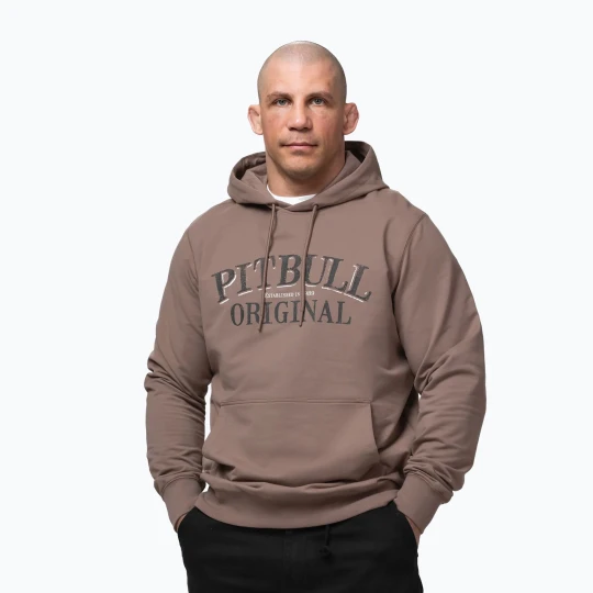 Zdjęcie produktu Bluza męska Pitbull Midnight Sweatshirt Hooded brown savana