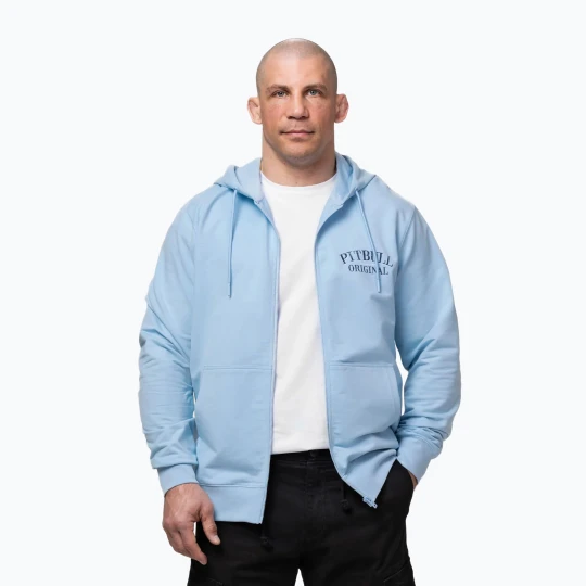 Zdjęcie produktu Bluza męska Pitbull Midnight Sweatshirt Zip Hooded sky blue