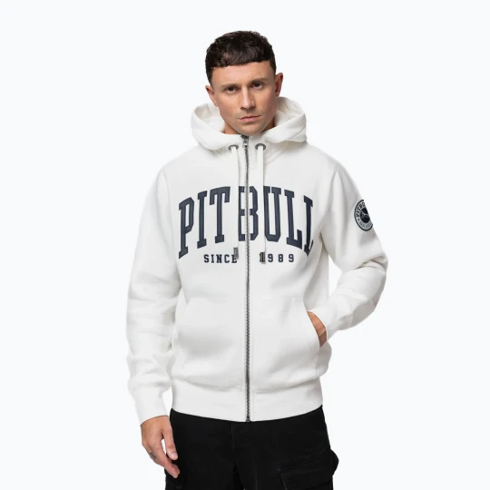 Zdjęcie produktu Bluza męska Pitbull Norton Hooded Zip off white