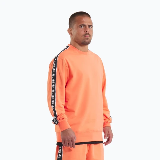 Zdjęcie produktu Bluza męska Pitbull Tape Nugget Crewneck Sweatshirt bright salmon Pomarańczowy
