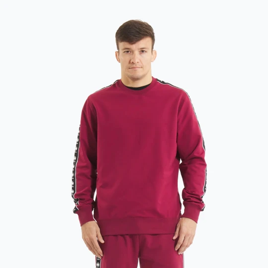 Zdjęcie produktu Bluza męska Pitbull Tape Nugget Crewneck Sweatshirt burgundy Bordowy