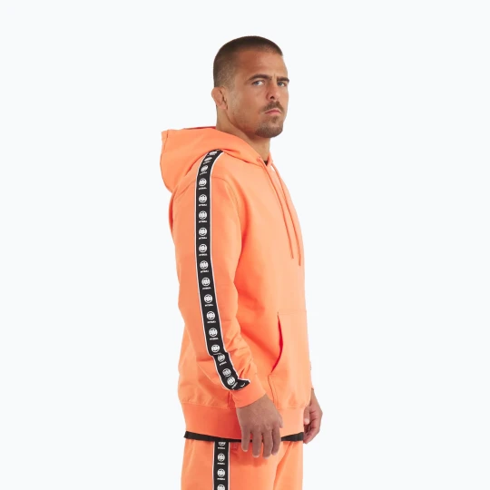 Zdjęcie produktu Bluza męska Pitbull Tape Nugget Hooded Sweatshirt bright salmon Pomarańczowy