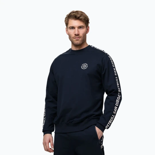Zdjęcie produktu Bluza męska Pitbull Tape Parker Crewneck dark navy Granatowy