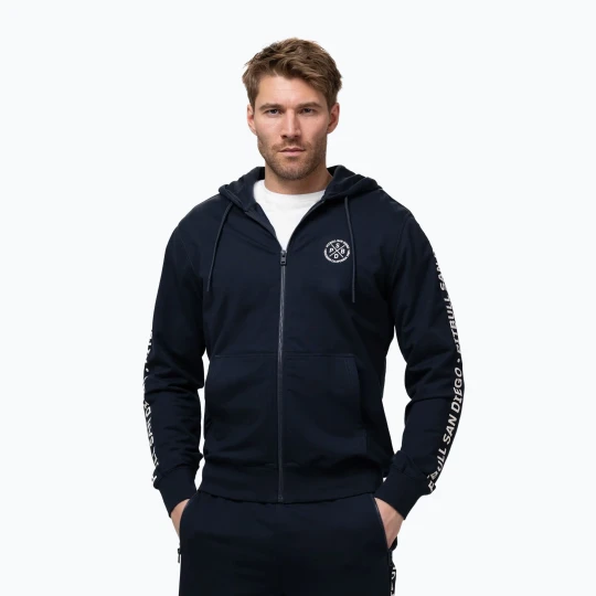 Zdjęcie produktu Bluza męska Pitbull Tape Parker Hooded Zip dark navy Granatowy