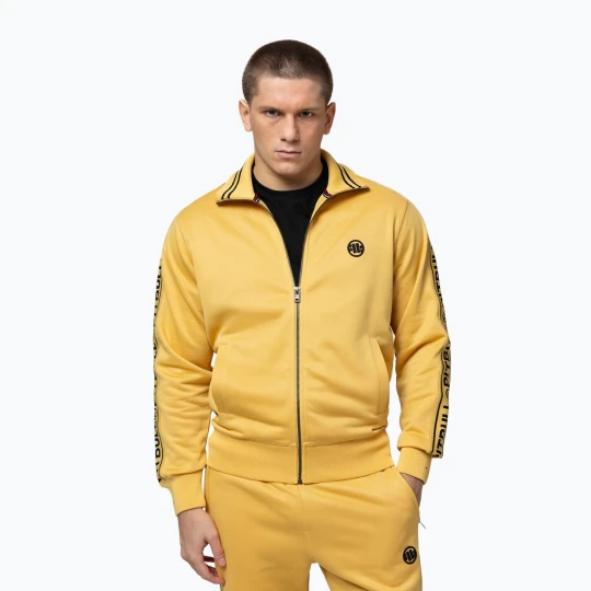 Zdjęcie produktu Bluza męska Pitbull Trackjacket Tape Logo Terry Group pale yellow