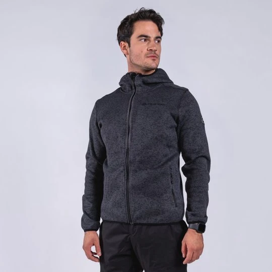 Zdjęcie produktu Bluza męska polarowa z kapturem Zeg 2 czarna Alpine Pro