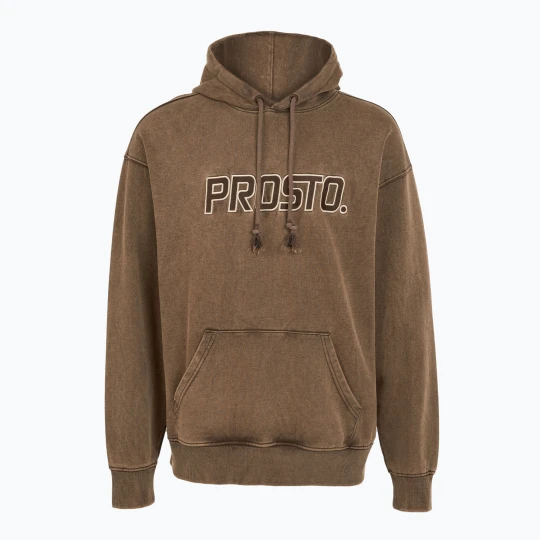 Zdjęcie produktu Bluza męska PROSTO Checked Hoodie dark brown