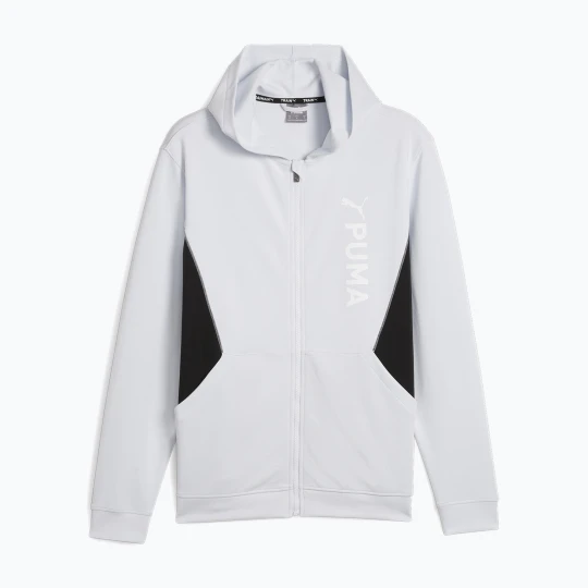 Zdjęcie produktu Bluza męska PUMA Fit Double Knit FZ Hoodie silver mist Szary