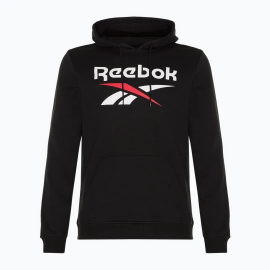 Zdjęcie produktu Bluza męska Reebok Identity Big Logo Fleece Hoodie black / white / vector red