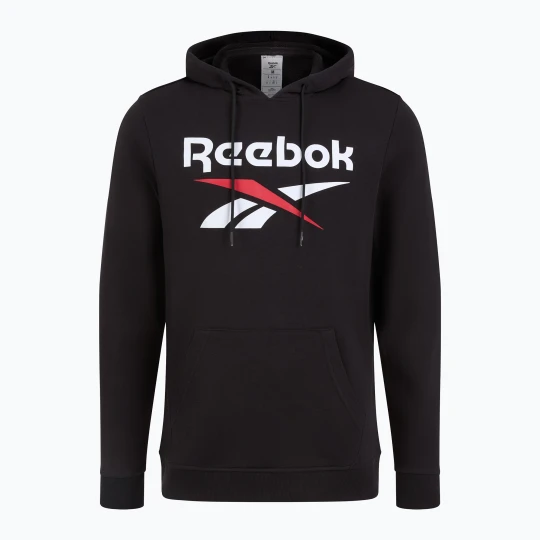 Zdjęcie produktu Bluza męska Reebok Identity Big Logo FT Hoodie black / white / vector red