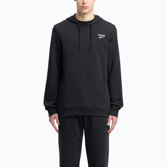 Zdjęcie produktu Bluza męska Reebok Identity Small Logo Hoodie black / white / vector red