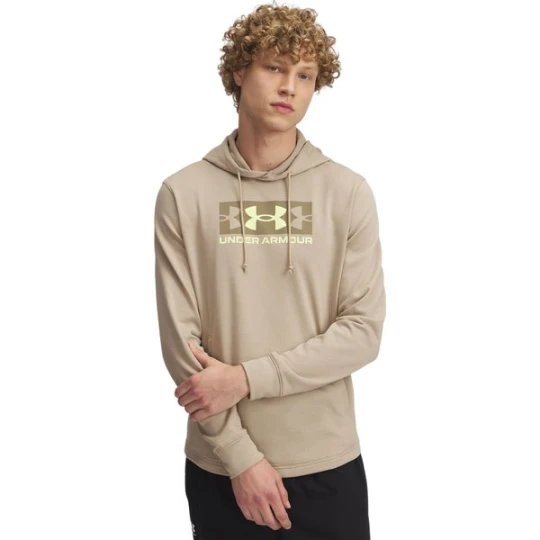 Zdjęcie produktu Bluza męska Rival Terry Logo Hood Under Armour Beżowy