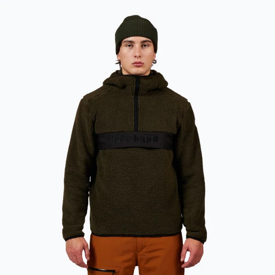 Zdjęcie produktu Bluza męska Rossignol Alltrack Anorak Fleece olive shadow Zielony