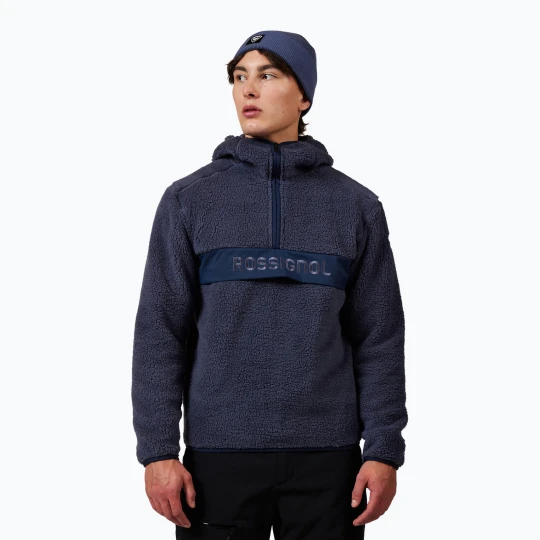Zdjęcie produktu Bluza męska Rossignol Alltrack Anorak Fleece true night blue Granatowy