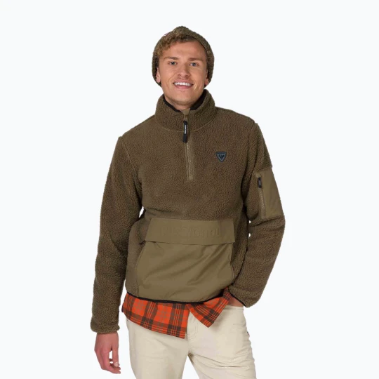 Zdjęcie produktu Bluza męska Rossignol Fleece Anorak fig Zielony