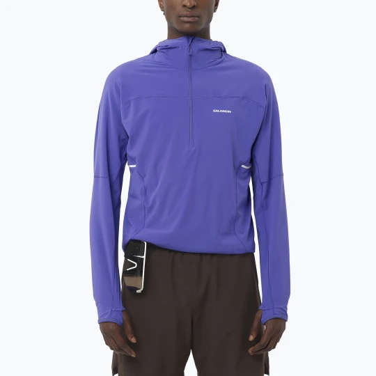 Zdjęcie produktu Bluza męska Salomon Sense Aero Half Zip Hoodie libery Niebieski