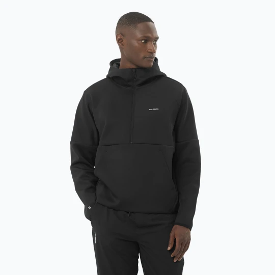 Zdjęcie produktu Bluza męska Salomon SHAKEout Half Zip Hooded deep black