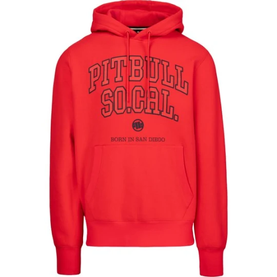 Zdjęcie produktu Bluza męska So Cal Hooded Pitbull West Coast Czerwony