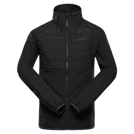 Zdjęcie produktu Bluza męska sportowa z wełną merino Gerl czarna Alpine Pro