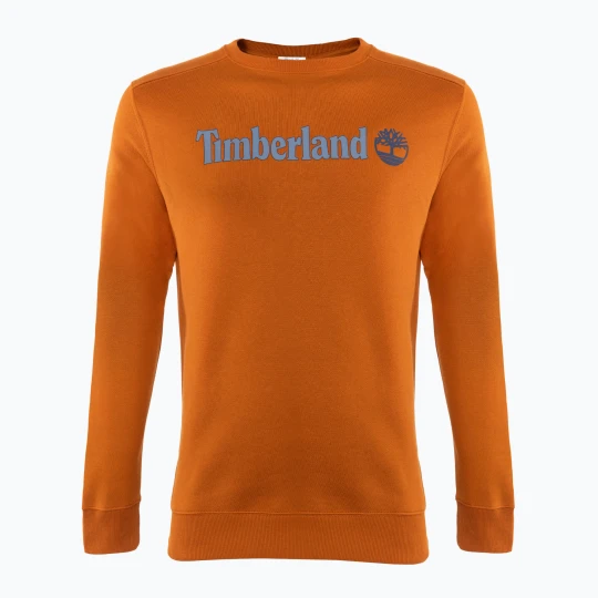 Zdjęcie produktu Bluza męska Timberland Linear Logo Crew Neck umber Pomarańczowy
