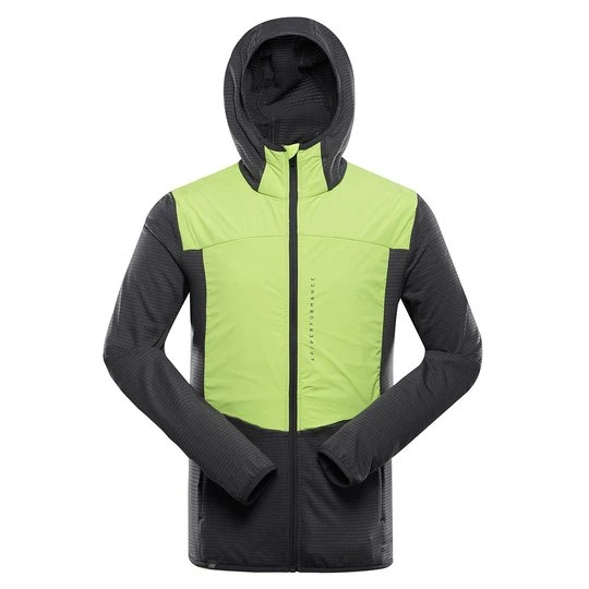 Zdjęcie produktu Bluza męska trekkingowa z kapturem Zoll zielona Alpine Pro