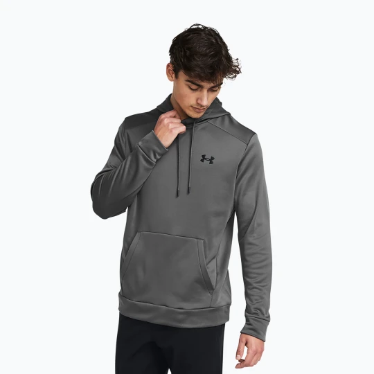 Zdjęcie produktu Bluza męska Under Armour Armour Fleece Hoodie castlerock / black Szary