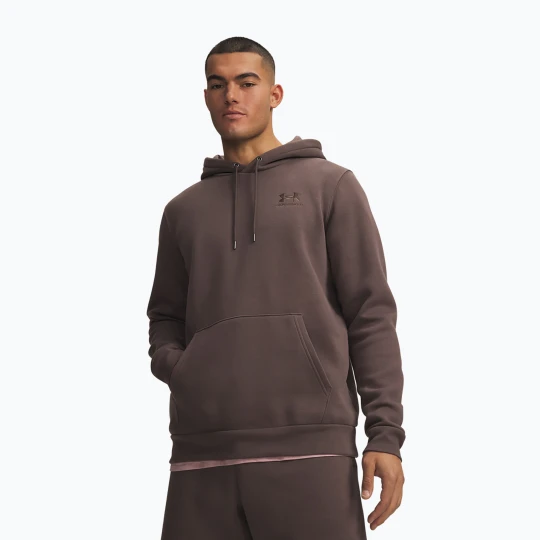 Zdjęcie produktu Bluza męska Under Armour Essential Fleece Hoodie peppercorn / peppercorn Brązowy