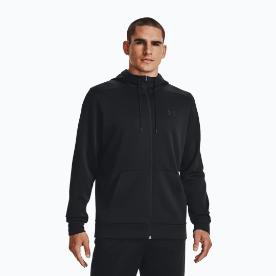Zdjęcie produktu Bluza męska Under Armour Fleece FZ Hoodie black/black