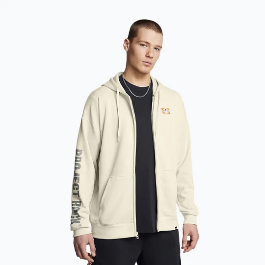 Zdjęcie produktu Bluza męska Under Armour Project Rock HWT Full Zip silt/clay green Beżowy