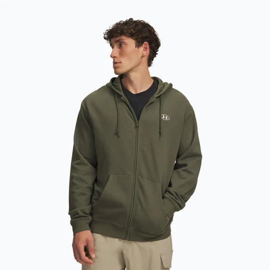 Zdjęcie produktu Bluza męska Under Armour Rival Fleece Full Zip marine od green / white