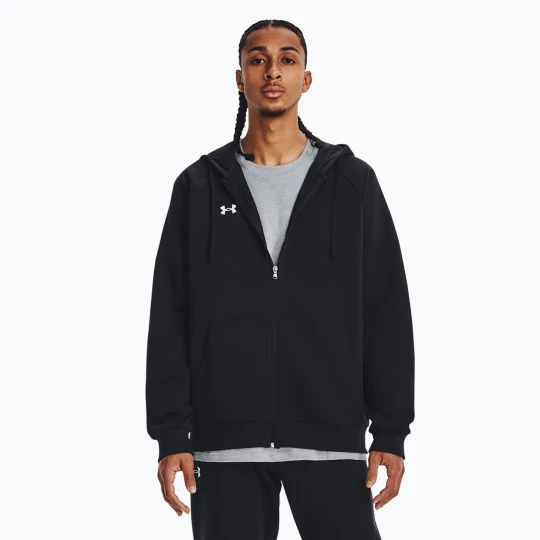 Zdjęcie produktu Bluza męska Under Armour Rival Fleece FZ Hoodie black / white