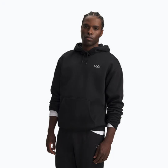 Zdjęcie produktu Bluza męska Under Armour Rival Fleece Hoodie ultimate black / white