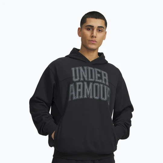 Zdjęcie produktu Bluza męska Under Armour Rival LW Graphic Hoodie black / black