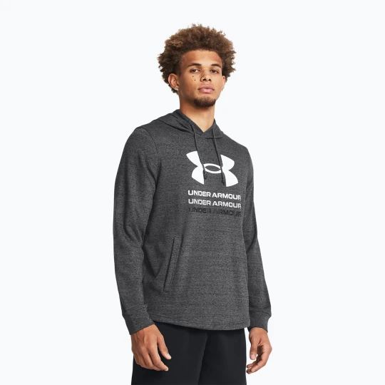 Zdjęcie produktu Bluza męska Under Armour Rival Terry Graphic Hood castlerock / black Szary