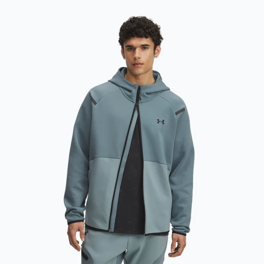 Zdjęcie produktu Bluza męska Under Armour Unstoppable Fleece Full Zip HD jasper blue / serpentine / black