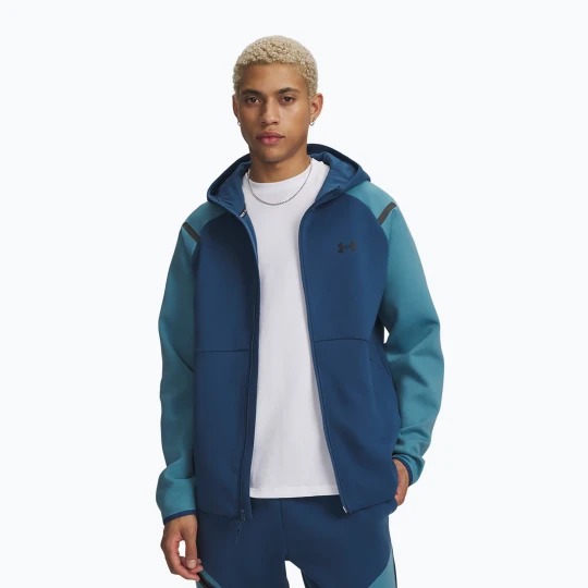 Zdjęcie produktu Bluza męska Under Armour Unstoppable Fleece Full Zip HD wham blue/boundless blue/black