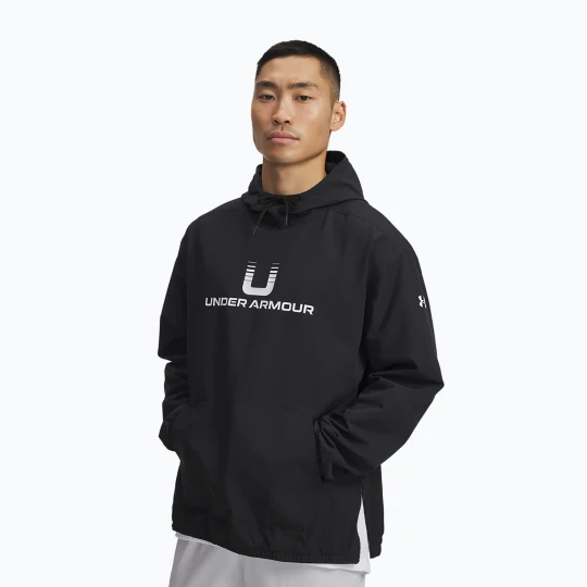 Zdjęcie produktu Bluza męska Under Armour Unstoppable Woven Hoodie black/white