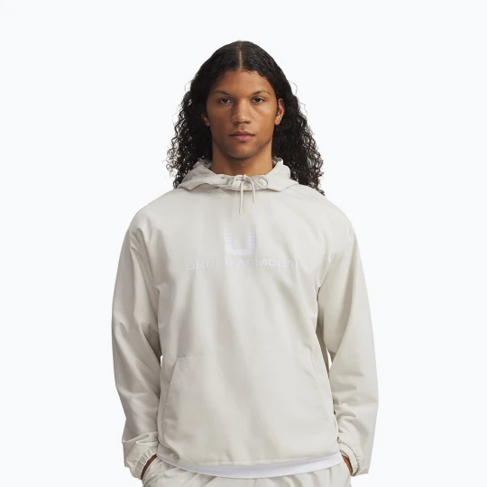 Zdjęcie produktu Bluza męska Under Armour Unstoppable Woven Hoodie summit white/white