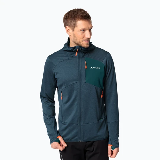 Zdjęcie produktu Bluza męska VAUDE Monviso Fleece II dark sea / green Granatowy