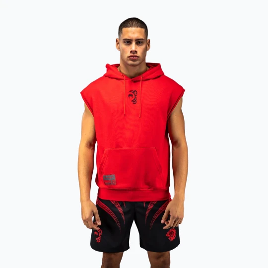 Zdjęcie produktu Bluza męska Venum x Mike Tyson Tiger Sleeveless Hoodie intense red / deep black