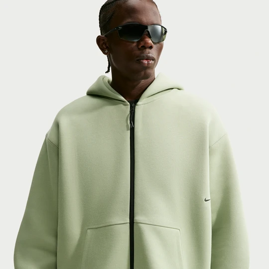 Zdjęcie produktu Bluza męska z dzianiny z kapturem i zamkiem na całej długości Nike Tech - Zieleń