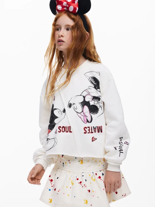 Zdjęcie produktu Bluza Mickey Mouse™ Kiss Desigual biały