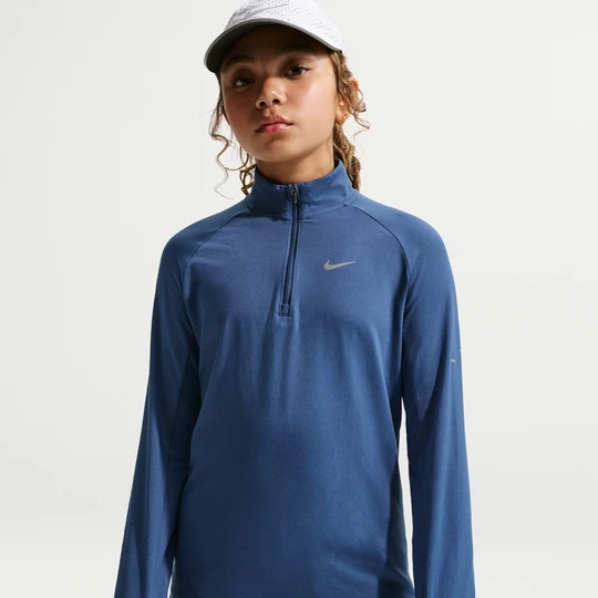 Zdjęcie produktu Bluza Nike Stride z zamkiem 1/2 dla dzieci Dri-FIT - Niebieski