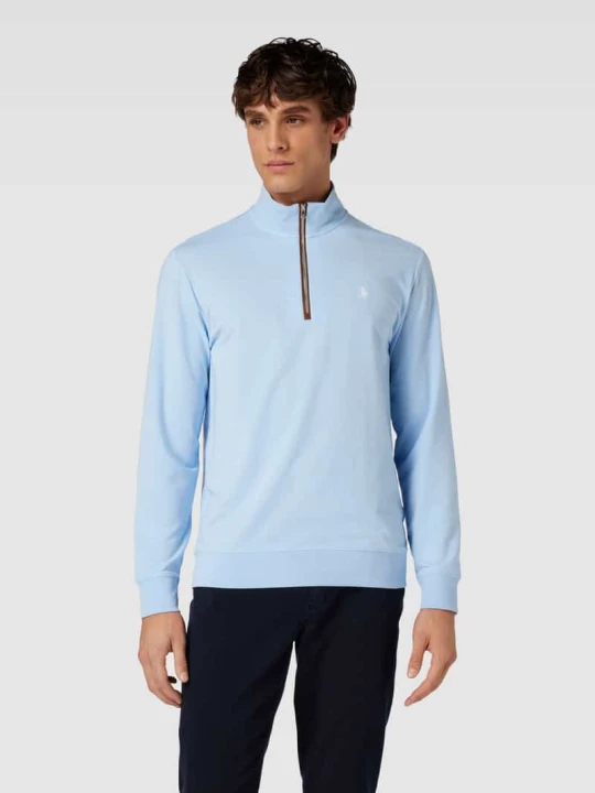 Zdjęcie produktu Bluza o kroju classic fit z kołnierzem i wyhaftowanym logo Polo Ralph Lauren Jasnoniebieski