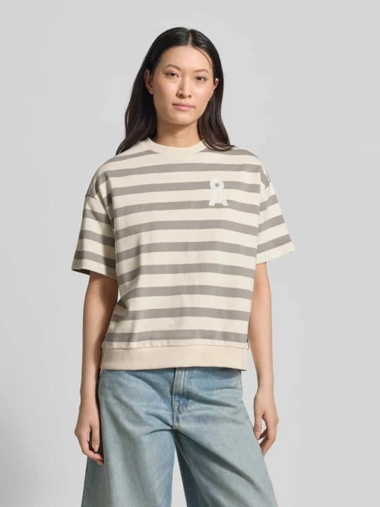 Zdjęcie produktu Bluza o kroju oversized fit z czystej bawełny organicznej model 'BAMIKAA' ARMEDANGELS Jasnoszary