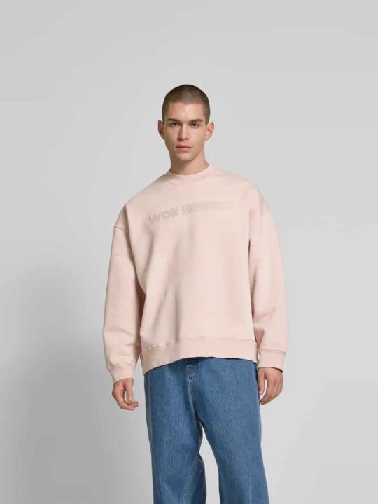 Zdjęcie produktu Bluza o kroju oversized z bawełny Won Hundred Różowy