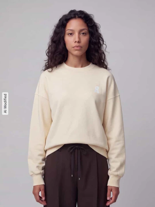 Zdjęcie produktu Bluza o kroju oversized z czystej bawełny model 'ALIZAA' ARMEDANGELS Jasnożółty